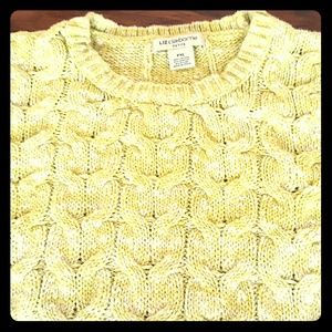 Women's lime green ombre sweater